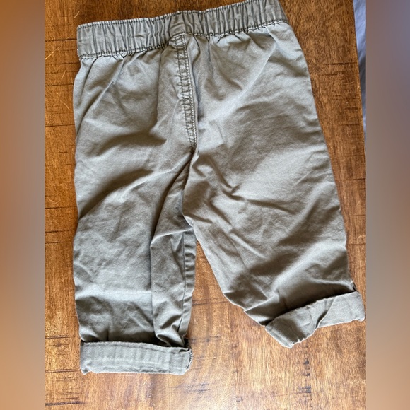 Carter's Olive Green Baby capri pants - Picture 2 of 3